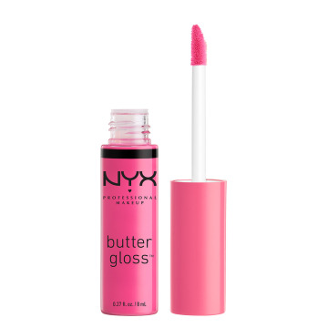 NYX Professional Makeup（ニックス）　バター グロス / 01 カラー・ストロベリー パフェ / 8ml